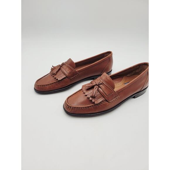 Bostonian Florentine Brown Leather Tassel Loafers Men\'s Shoes 9.5 M Italy main image 10